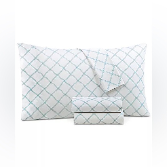 Charter Club 550 Thread Count Printed Cotton 4-Pc. sheet set , Full - Picture 1 of 3